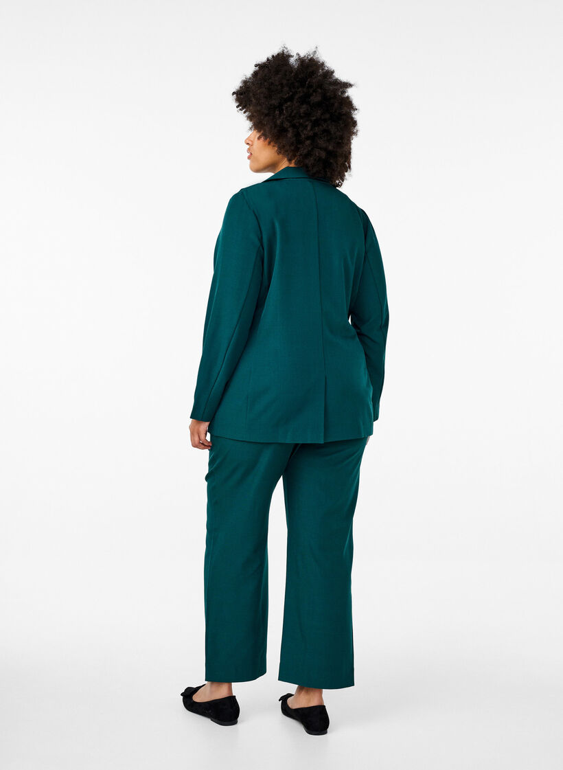 FLASH - Loose trousers with pockets, Sea Moss Melange, Model image number 1