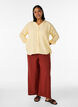 Wide-leg linen and viscose trousers, Red, Model image number 0