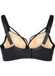 Padded bra with lace and string, Black, Packshot image number 1