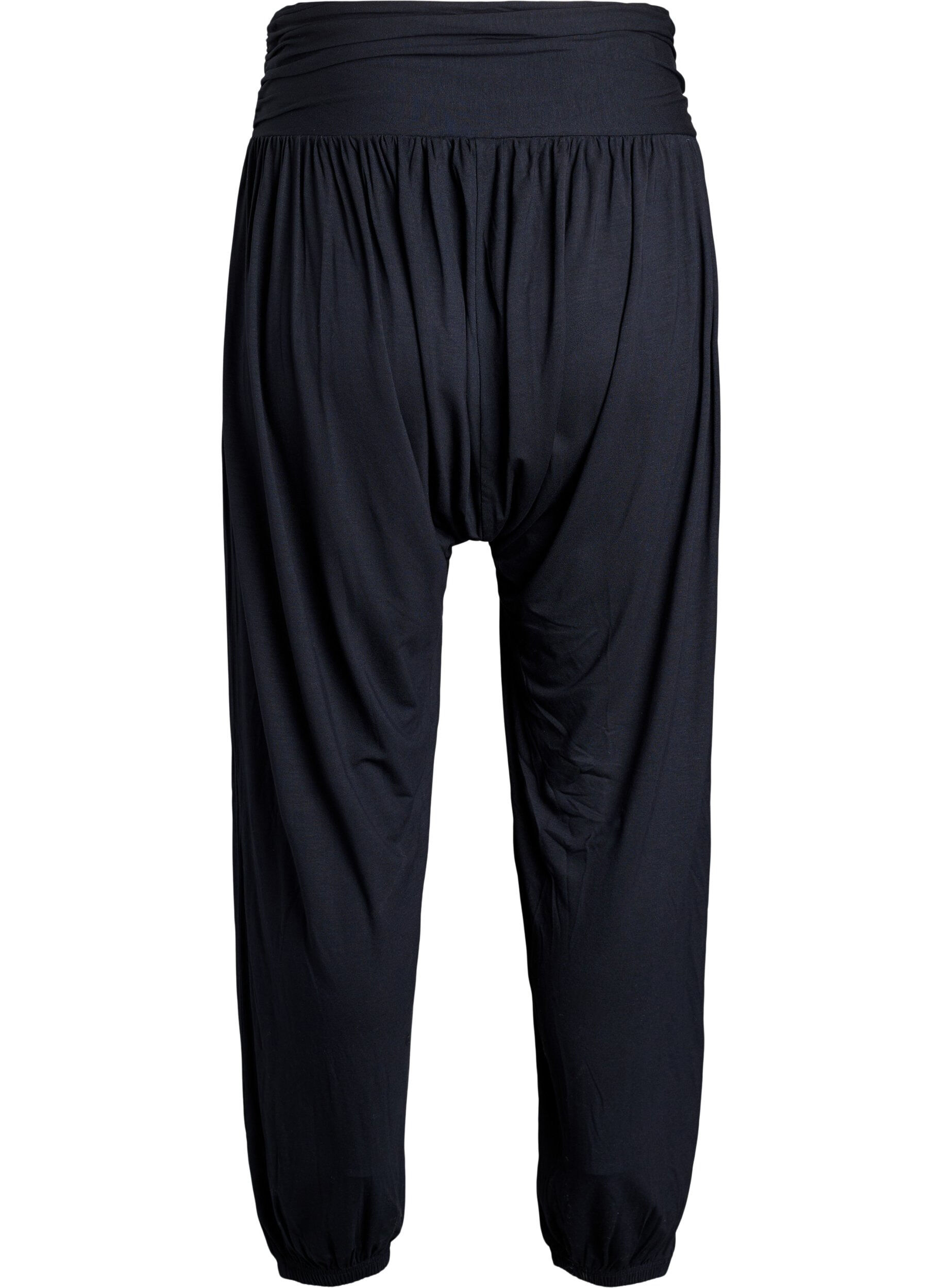 Zizzifashion Loose-fitting harem trousers, Black, Packshot image number 1