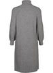 Long knit dress with turtleneck, Medium Grey Mel., Packshot image number 1