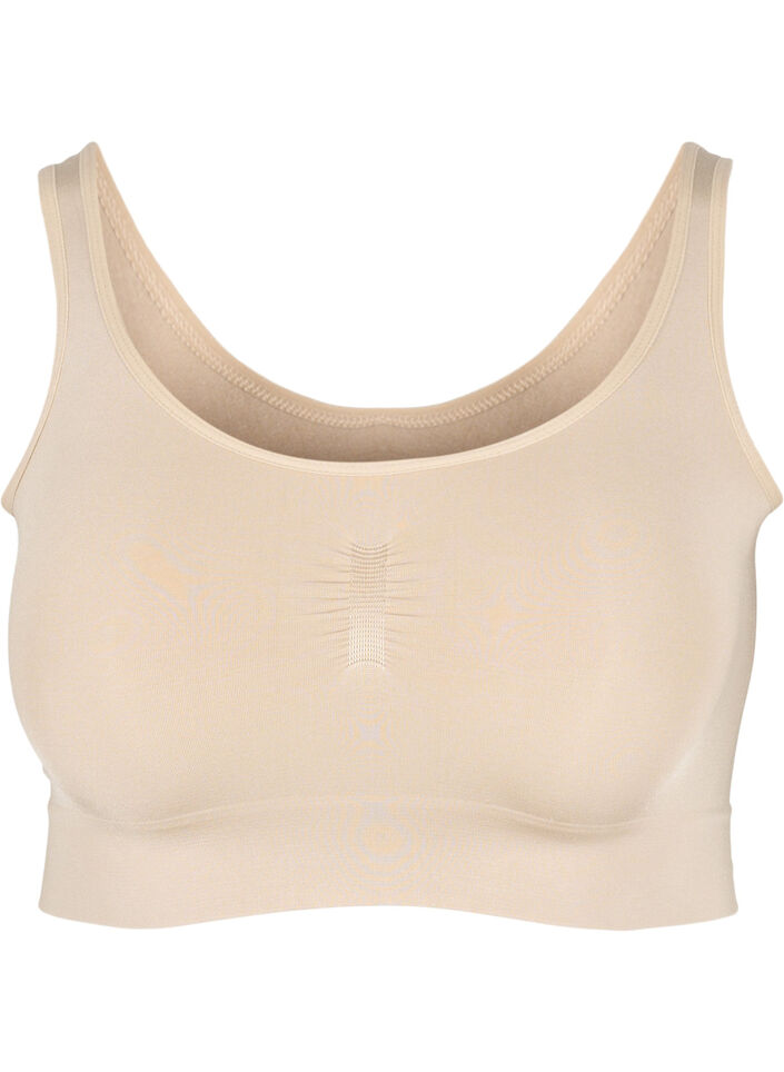 Soft non-padded bra, Beige, Packshot image number 0