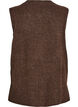 Knitted vest with ribbed edges, Green, Packshot image number 1