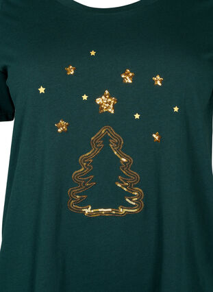Christmas T-shirt with sequins, Scarab W.  Tree, Packshot image number 2