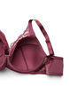 Padded lace bra with underwire, Red, Packshot image number 3
