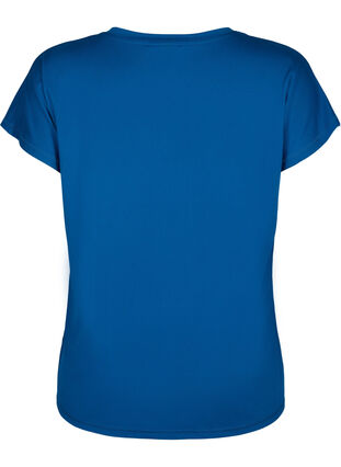 Loose training t-shirt with v-neck, Blue Opal, Packshot image number 1