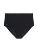 High-waisted cotton overnight period panties, Black, Packshot image number 0