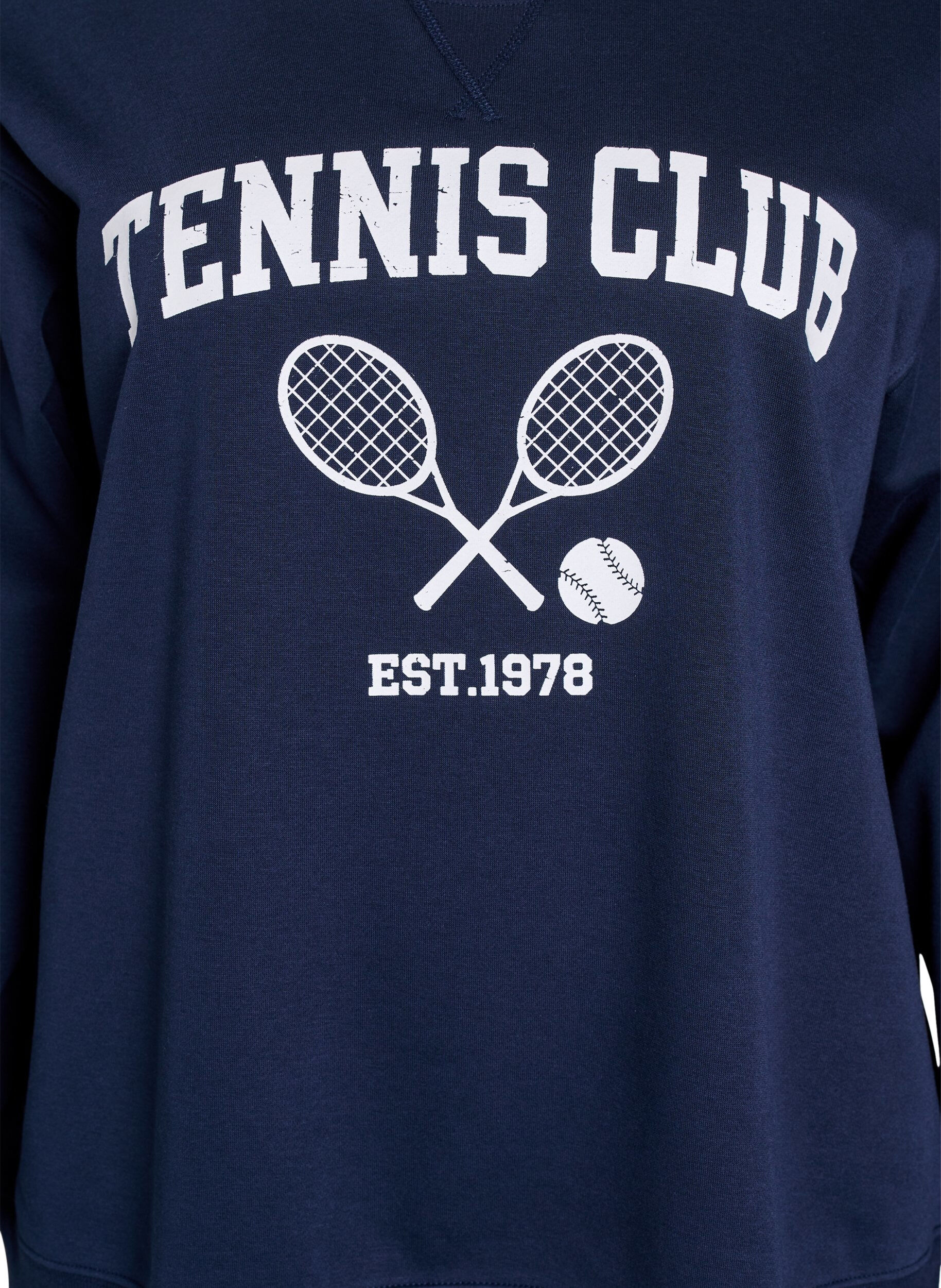 Zizzifashion Sporty sweatshirt with print, Blue, Packshot image number 2