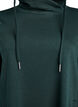 FLASH - Short sweatshirt dress with high collar and pockets, Green, Packshot image number 2