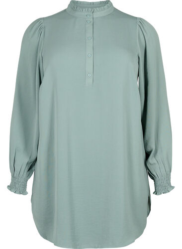 Tunic with smock, Chinois Green, Packshot image number 0