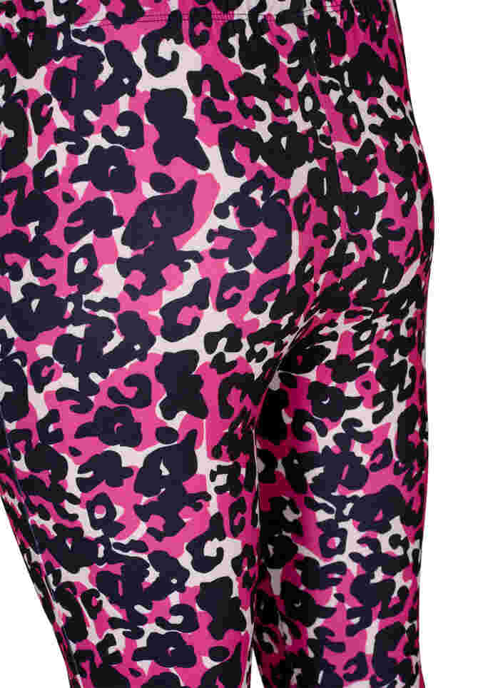 Printed leggings, Pink Leo, Packshot image number 3