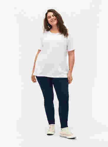 FLASH - 2-pack round neck t-shirts, White/Black, Model image number 2