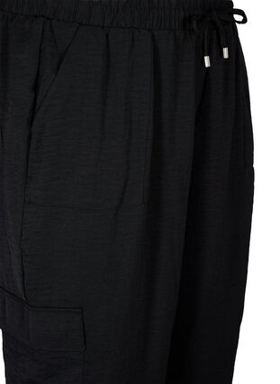 Trousers with cargo pockets, Black, Packshot image number 2