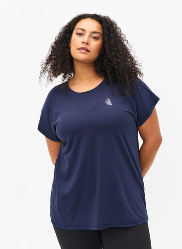 Short-sleeved workout t-shirt, Night Sky, Model image number 0