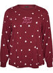 Printed night top, Red, Packshot image number 0