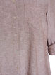 Shirt in linen and viscose with 3/4 sleeves, Brown, Packshot image number 2