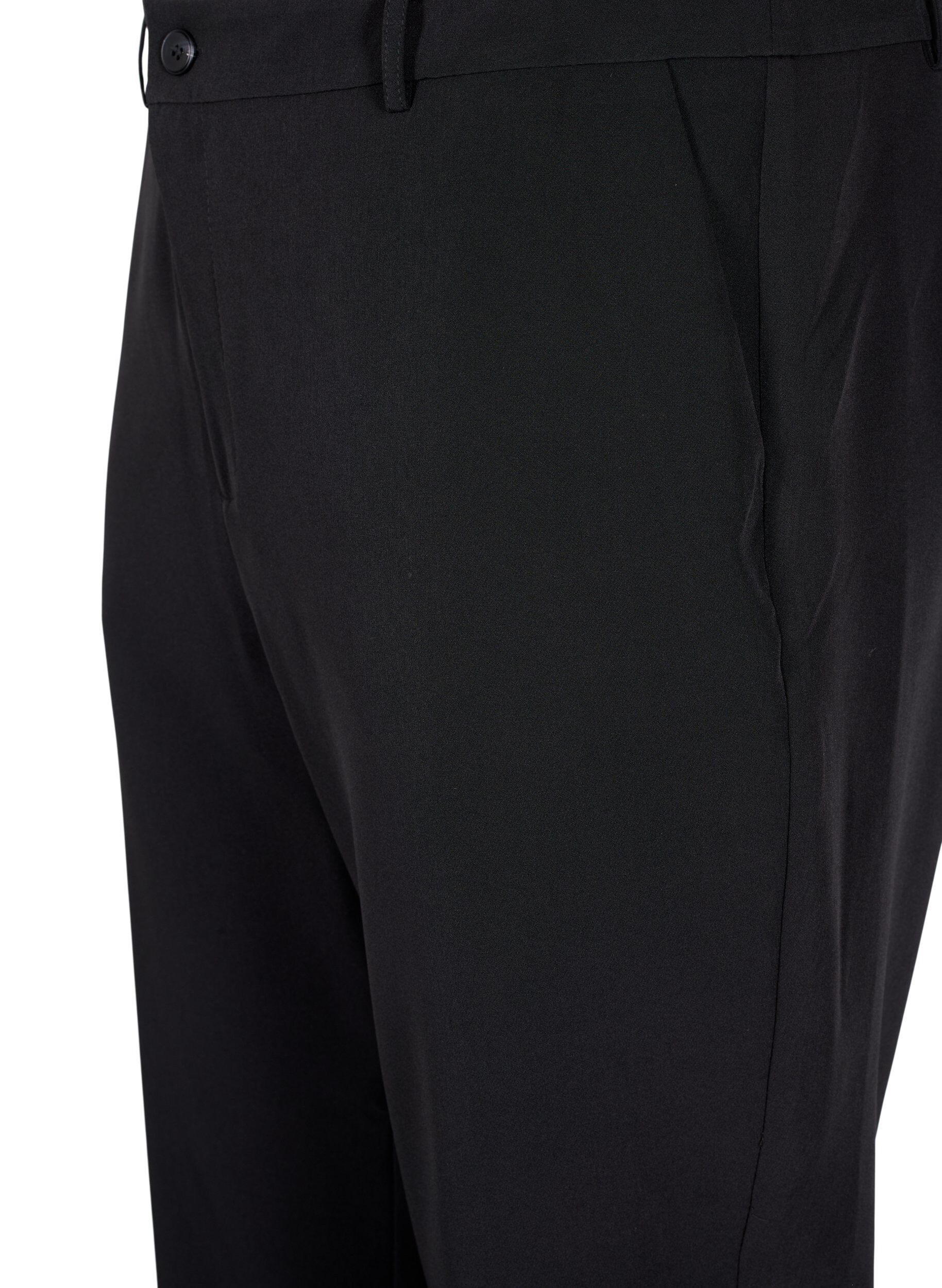 Zizzifashion Trousers with a zipper at the ankle, Black, Packshot image number 2