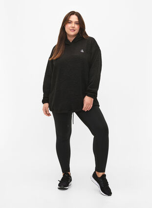 Sporty hooded sweatshirt, Black, Model image number 3