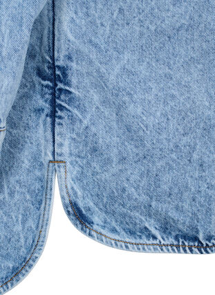 Loose-fitting denim jacket with buttons, Light blue denim, Packshot image number 3