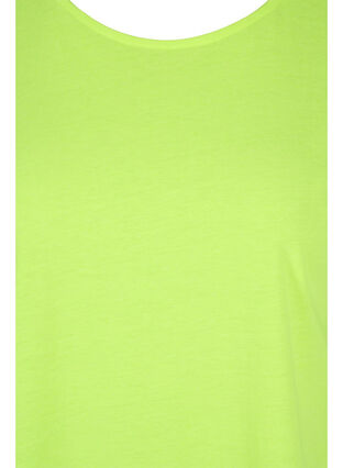 Neon-coloured cotton t-shirt, Neon Lime, Packshot image number 2