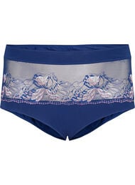 Hipster panty with lace and regular waist, Medieval Blue, Packshot