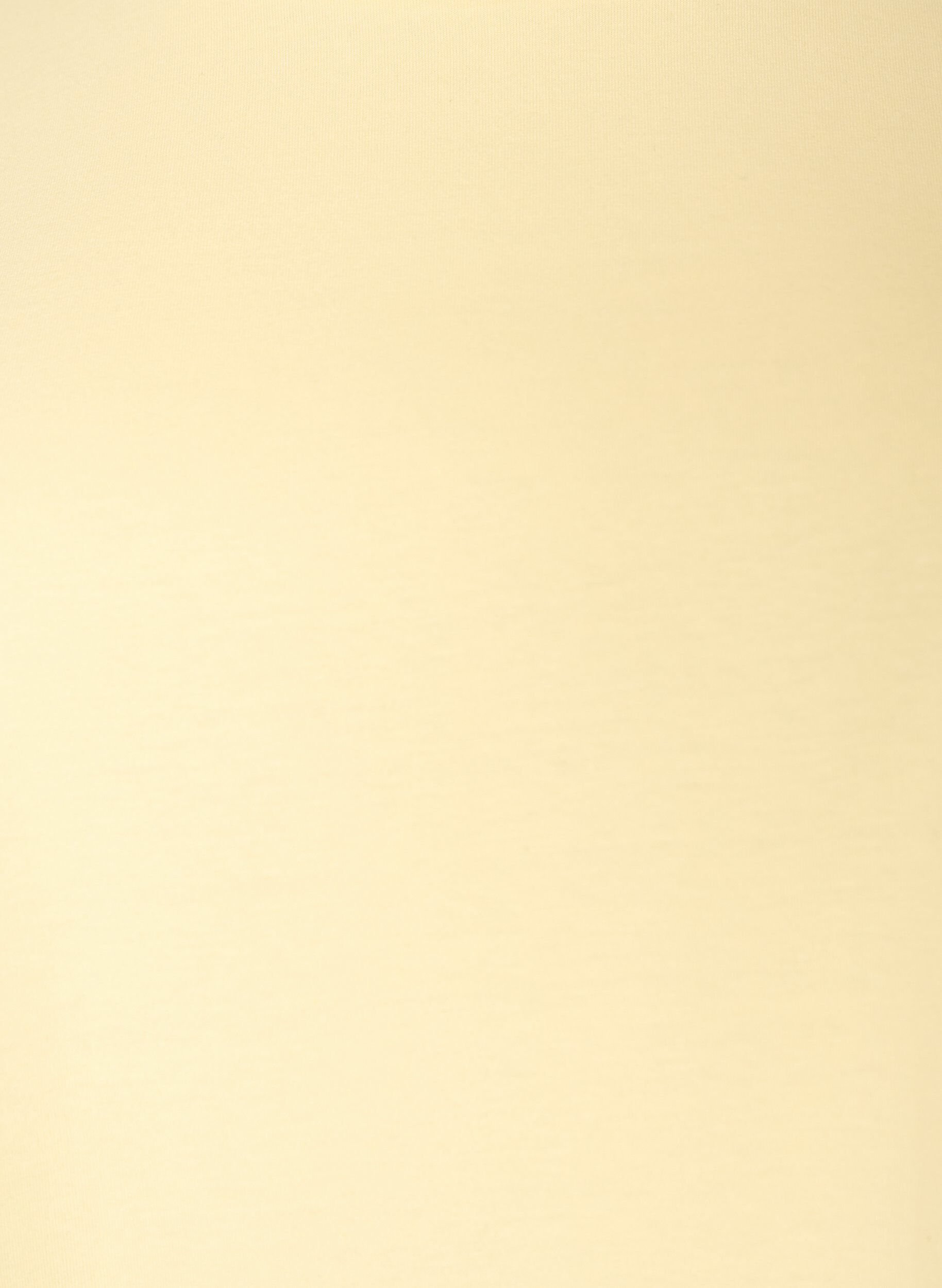 ZizzifashionOrganic cotton T-shirt with ruffle sleeves, Yellow, Packshot image number 2