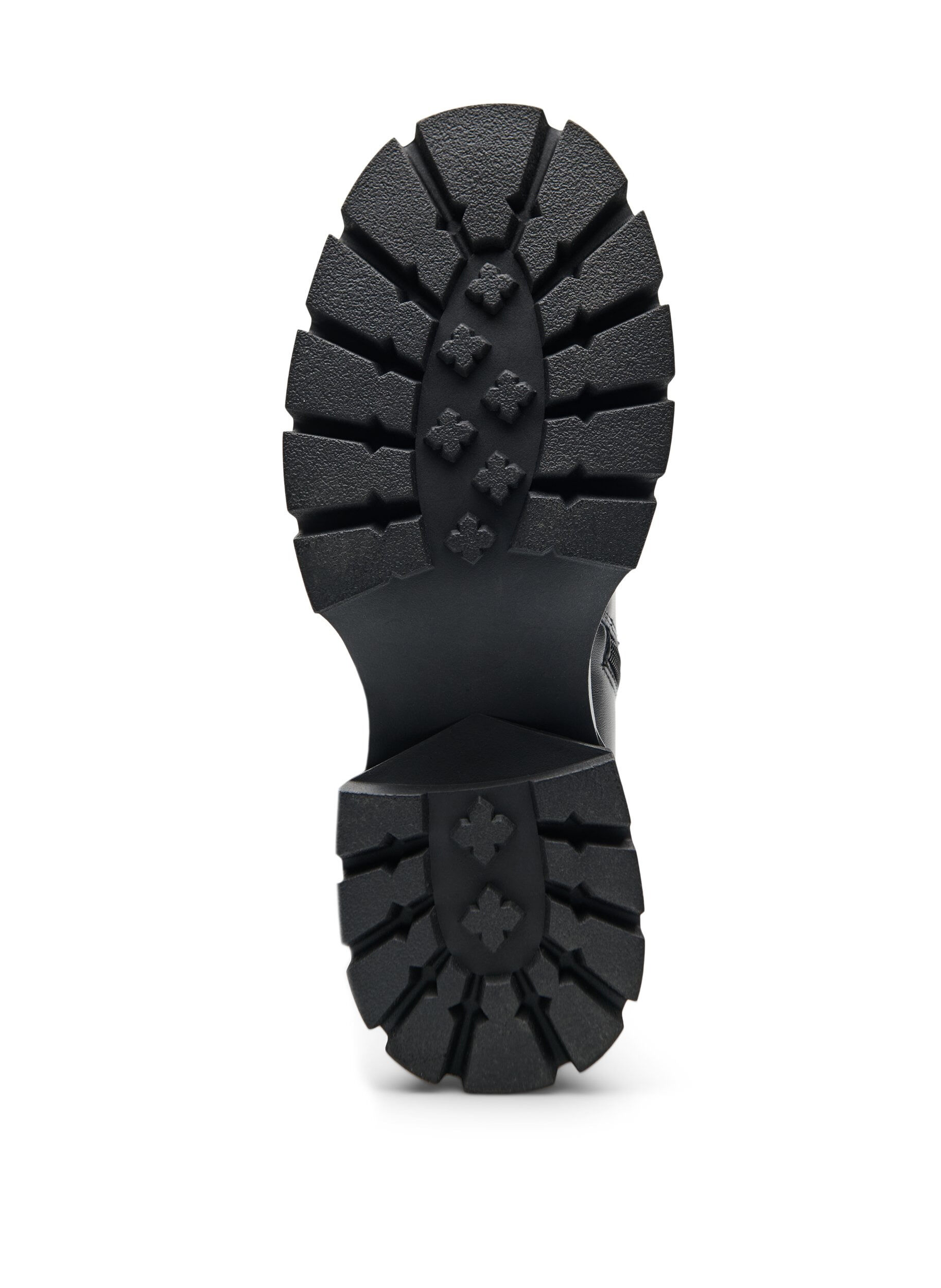 ZizzifashionLong boot in faux leather with a chunky sole, Black, Packshot image number 4