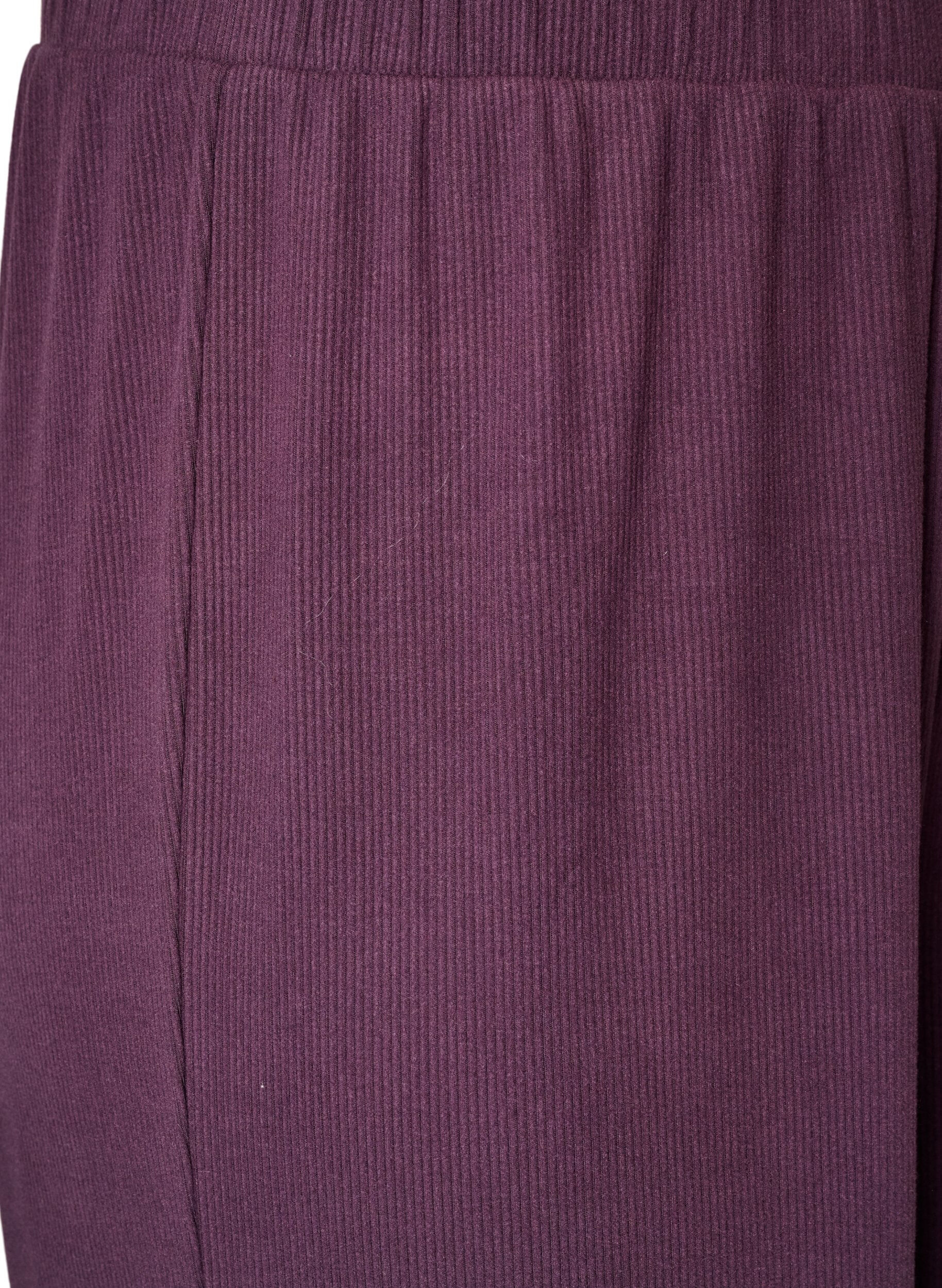 ZizzifashionRibbed jersey trousers with wide legs, Purple, Packshot image number 2