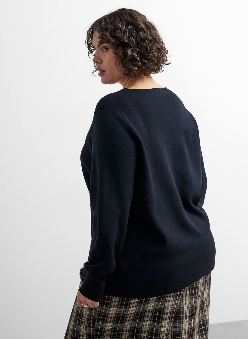 Cardigan with 2-way zip, Black, Model image number 2