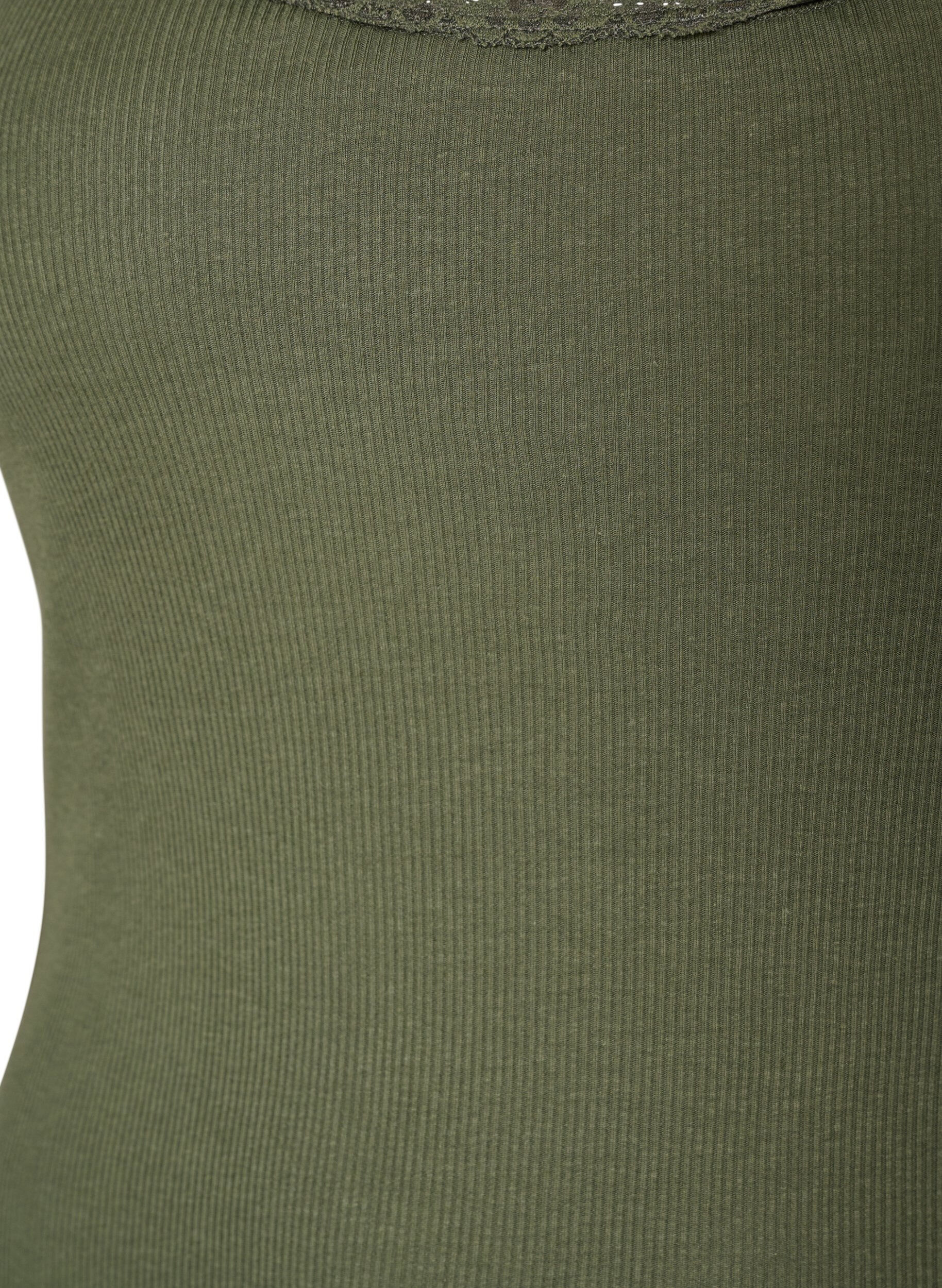 ZizzifashionTop with lace trim, Green, Packshot image number 2