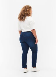 Slim fit Emily jeans with normal waist, Blue Denim, Model