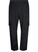 Cropped cargo pants with adjustable elastic, Black, Packshot image number 0