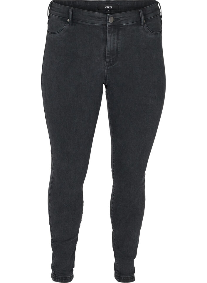 Jeggings made from a cotton mix, Grey Denim, Packshot image number 0