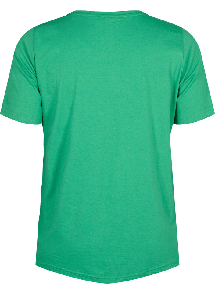 FLASH - T-shirt with round neck, Kelly Green, Packshot image number 1
