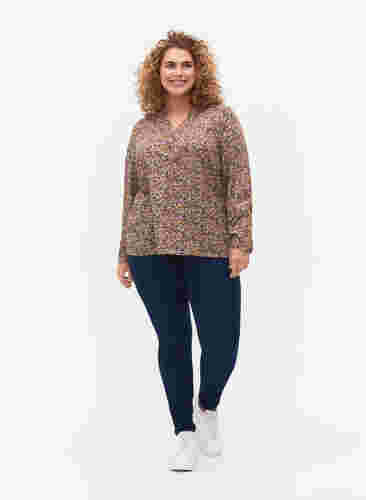 FLASH - Long sleeve blouse with print, Multi Ditsy, Model image number 2