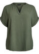 Loose blouse with short sleeves, Green, Packshot image number 0