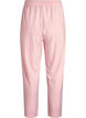Loose velour trousers with a high waist and pockets, Rose, Packshot image number 1