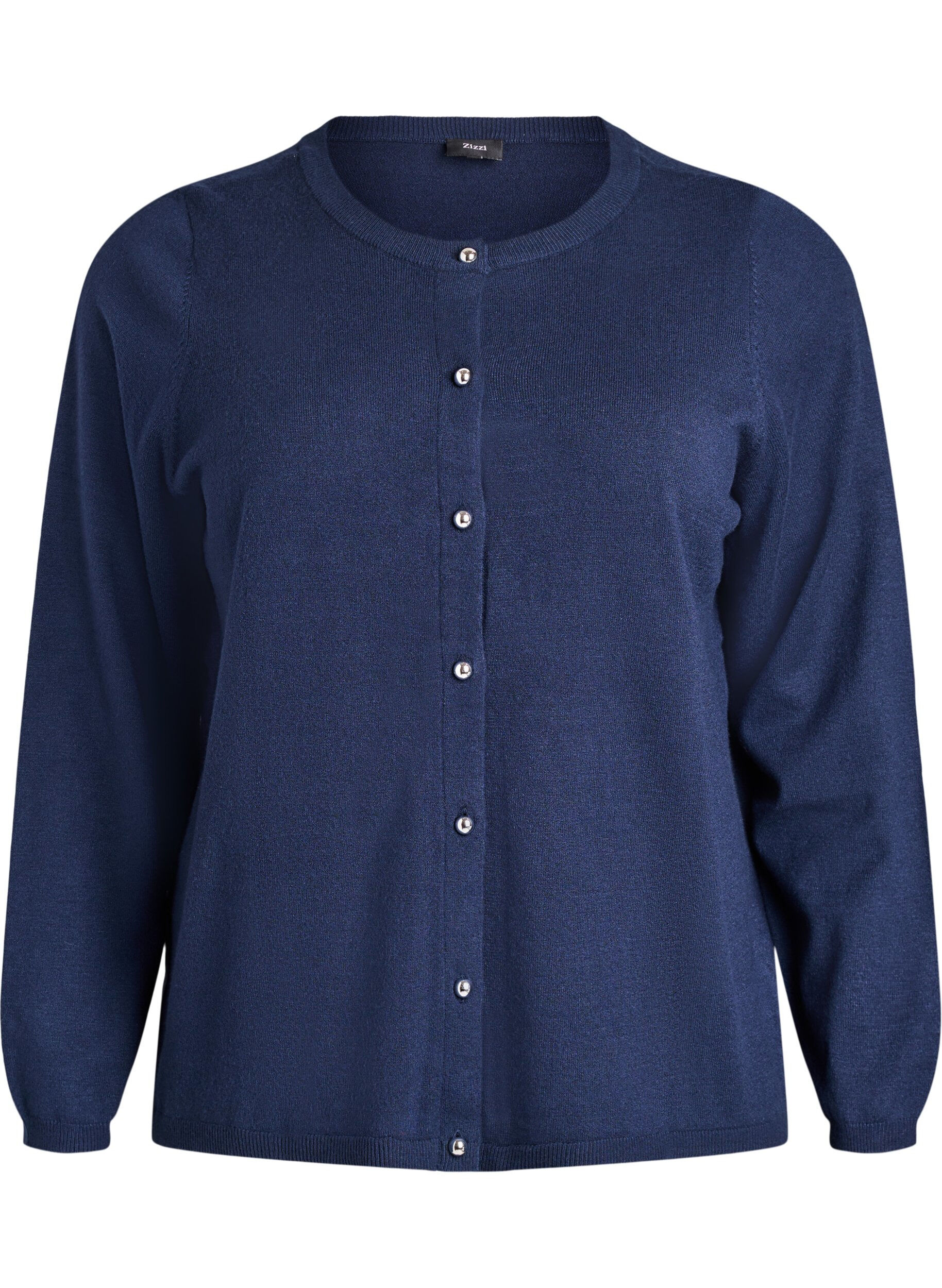 Cardigan with round buttons