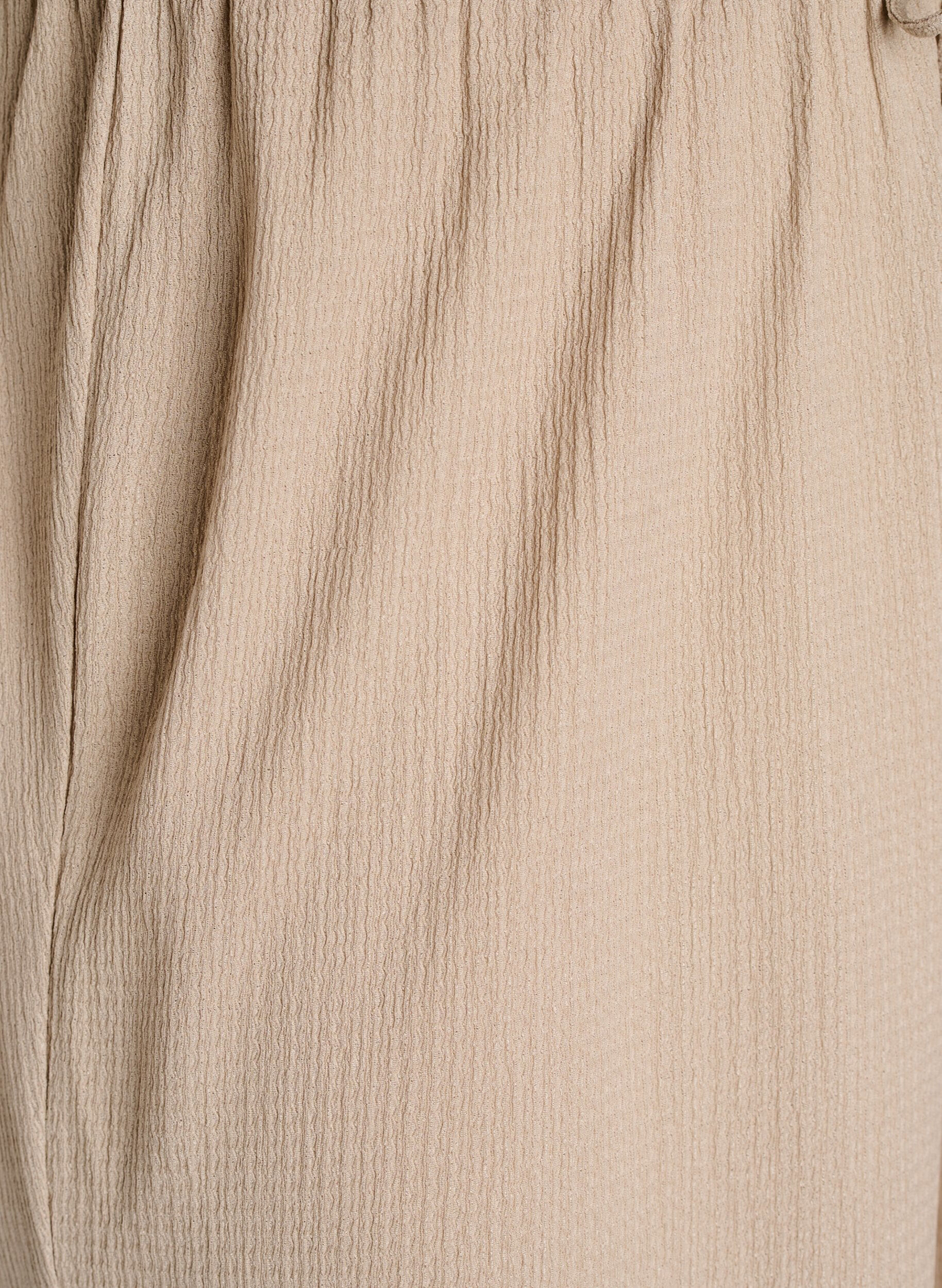 ZizzifashionWide-leg trousers in a light textured fabric, Beige, Packshot image number 2