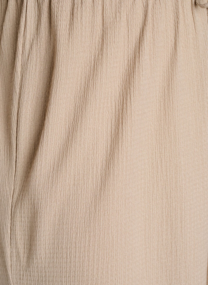 Wide-leg trousers in a light textured fabric, Beige, Packshot image number 2