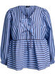 Blouse with stripes and bows, Blue, Packshot image number 0