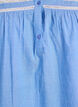 Sleeveless cotton blouse with ruffle edges, Light Blue, Packshot image number 2