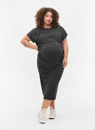 Melange Pregnancy Set, Black Melange, Model image number 0