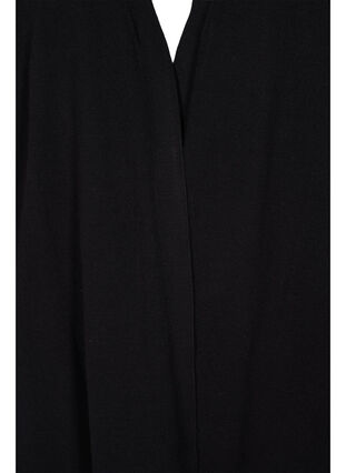 Knitted cardigan with slit and rib, Black, Packshot image number 2