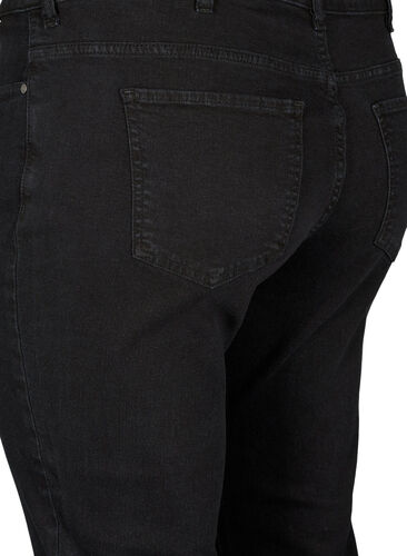 Emily jeans with regular waist and slim fit, Black, Packshot image number 3