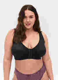 Bra with front closure, Black, Model