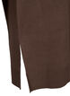 Knitted dress with a round neck and slit, Brown, Packshot image number 3