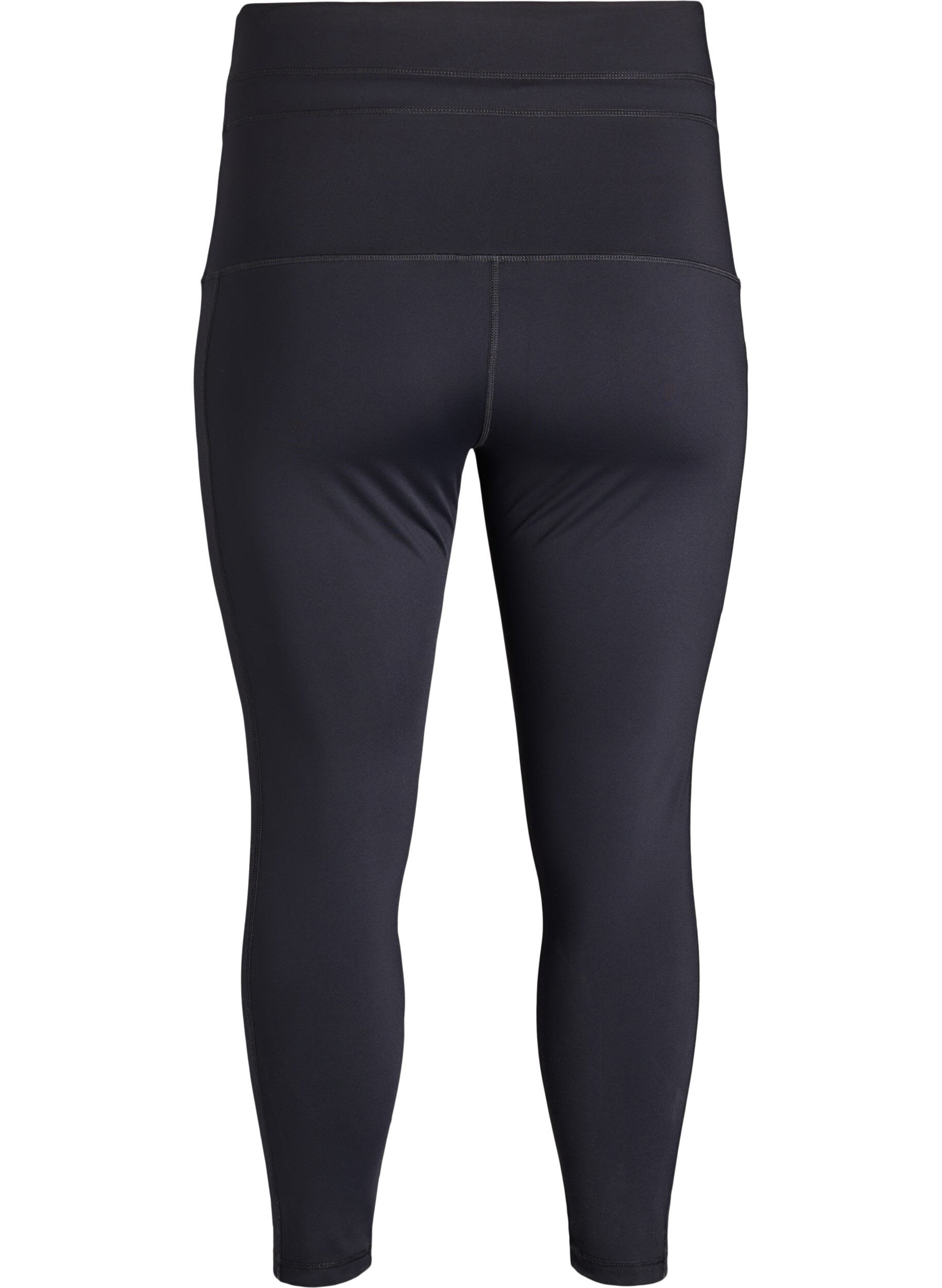 ZizzifashionHigh-waisted 7/8 training tights with a pocket., Black, Packshot image number 1