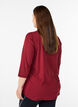Sports top with 3/4 sleeves, Red, Model image number 2
