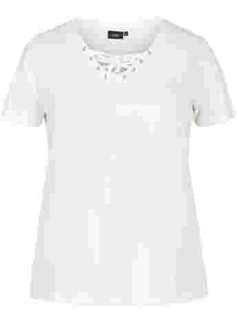 Organic cotton t-shirt with tie-string detail